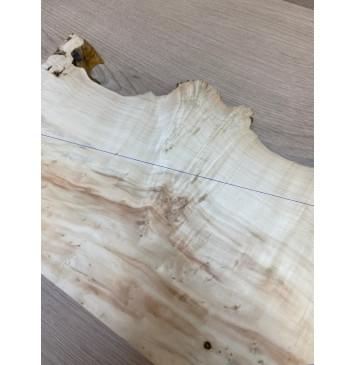 Клён Американский Каповый заготовка на топ Смешанный АА Кап АА 26х230-190х570-540 мм (1шт под распил)-6