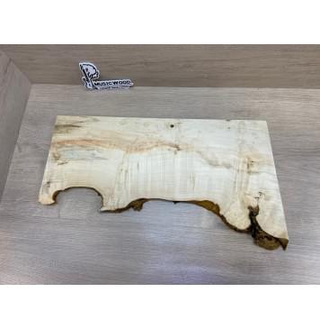 Клён Американский Каповый заготовка на топ Смешанный АА Кап АА 26х230-190х570-540 мм (1шт под распил)-12