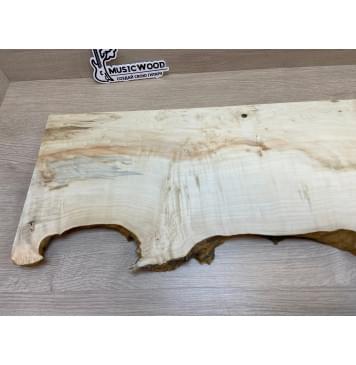 Клён Американский Каповый заготовка на топ Смешанный АА Кап АА 26х230-190х570-540 мм (1шт под распил)-4