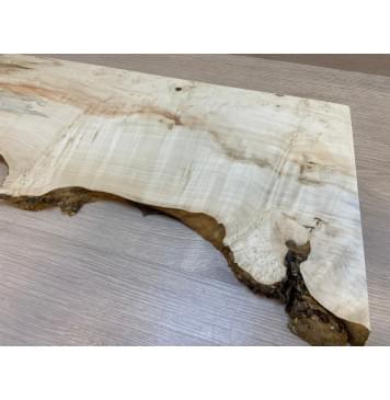 Клён Американский Каповый заготовка на топ Смешанный АА Кап АА 26х230-190х570-540 мм (1шт под распил)-11