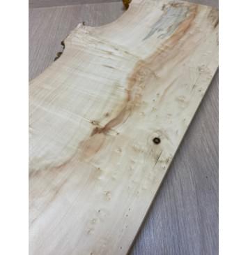 Клён Американский Каповый заготовка на топ Смешанный АА Кап АА 26х230-190х570-540 мм (1шт под распил)-7