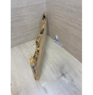 Клён Американский Каповый заготовка на топ Смешанный АА Кап АА 26х230-190х570-540 мм (1шт под распил)-13