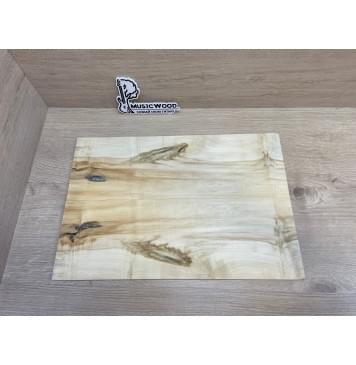 Клён Американский заготовка на топ для Тревел гитары Смешанный А 8х144х425 мм - 2 шт. (книжкой) Уценка-сучки-3