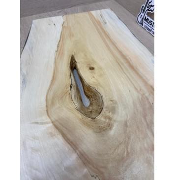 Клён Американский Волнистый заготовка на топ под заливку для Тревел гитары Смешанный А Волна АА 24х285-230х530 мм - (цельный топ) Уценка-гнилостные поражения древесины,под стабилизацию или работу с порозаполнителями-5
