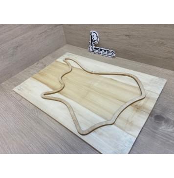 Клён Американский заготовка на топ для Тревел гитары Радиал А 8х144х425 мм - 2 шт. (книжкой)-3