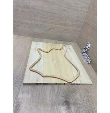 Клён Американский заготовка на топ для Тревел гитары Радиал А 8х155х370 мм - 2 шт. (книжкой)-2