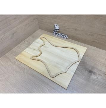 Клён Американский заготовка на топ для Тревел гитары Радиал А 8х155х370 мм - 2 шт. (книжкой)-5