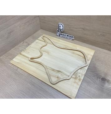 Клён Американский заготовка на топ для Тревел гитары Смешанный АА 8х154х375 мм - 2 шт. (книжкой)-9