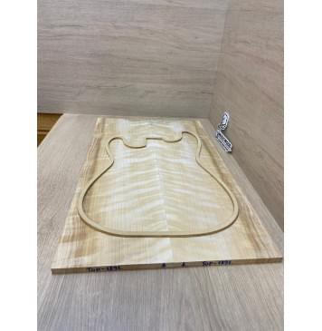 Берёза Пламенная заготовка на топ Радиал АА Волна ААА 10х190х630 мм - 2шт (книжкой)-3