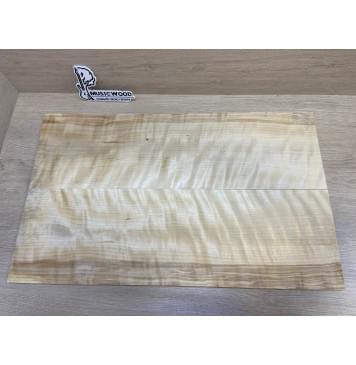 Берёза Пламенная заготовка на топ Радиал АА Волна ААА 10х190х630 мм - 2шт (книжкой)-9