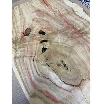 Клён Американский Каповый заготовка на топ под заливку Смешанный АА Кап А 22х380-320х515 мм (цельный) Уценка-трещины-2