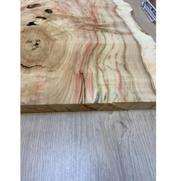 Клён Американский Каповый заготовка на топ под заливку Смешанный АА Кап А 22х380-320х515 мм (цельный) Уценка-трещины-8