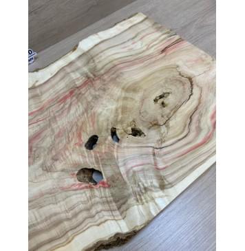 Клён Американский Каповый заготовка на топ под заливку Смешанный АА Кап А 22х380-320х515 мм (цельный) Уценка-трещины-6