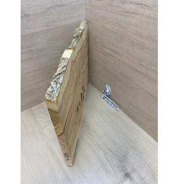 Клён Американский Каповый заготовка на топ под заливку Смешанный АА Кап А 22х380-320х515 мм (цельный) Уценка-трещины-9