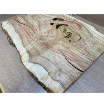 Клён Американский Каповый заготовка на топ под заливку Смешанный АА Кап А 22х380-320х515 мм (цельный) Уценка-трещины-12