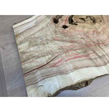 Клён Американский Каповый заготовка на топ под заливку Смешанный АА Кап А 22х380-320х515 мм (цельный) Уценка-трещины-13