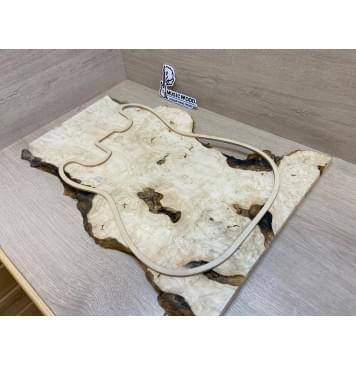 Клён Американский Каповый заготовка на топ под заливку Смешанный АА Кап ААА 22х410-240х595-580 мм (цельный)-8