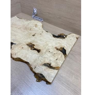 Клён Американский Каповый заготовка на топ под заливку Смешанный АА Кап ААА 22х410-240х595-580 мм (цельный)-3