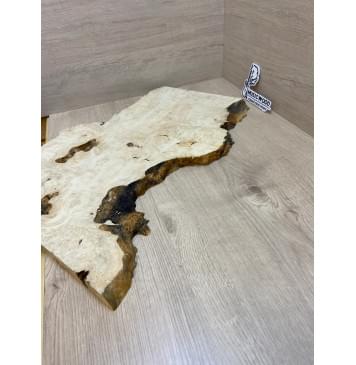 Клён Американский Каповый заготовка на топ под заливку Смешанный АА Кап ААА 22х410-240х595-580 мм (цельный)-11