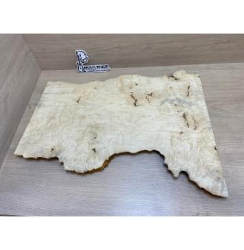 Клён Американский Каповый заготовка на топ под заливку Смешанный АА Кап ААА 22х410-240х595-580 мм (цельный)-10