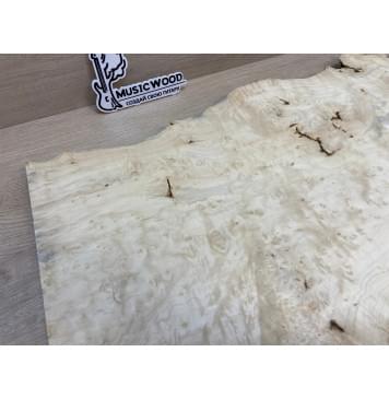 Клён Американский Каповый заготовка на топ под заливку Смешанный АА Кап ААА 22х410-240х595-580 мм (цельный)-1