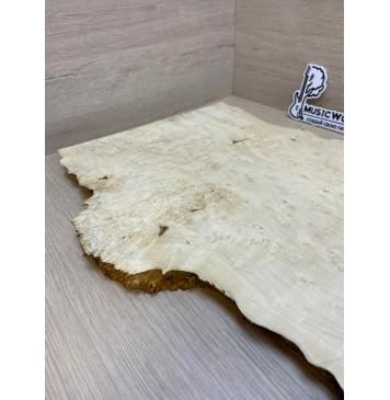 Клён Американский Каповый заготовка на топ под заливку Смешанный АА Кап ААА 22х410-240х595-580 мм (цельный)-2