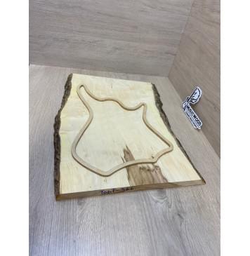 Клён Американский заготовка на топ для Тревел гитары Смешанный АА 21.5х285-270х475-440 мм (цельный)-1