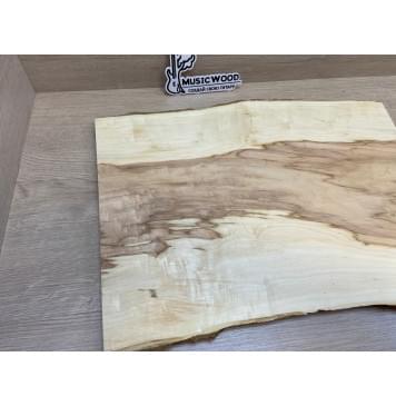 Клён Американский заготовка на топ для Тревел гитары Смешанный АА 21.5х285-270х475-440 мм (цельный)-6