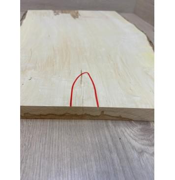 Клён Американский заготовка на топ для Тревел гитары Смешанный АА 21.5х285-270х475-440 мм (цельный)-7