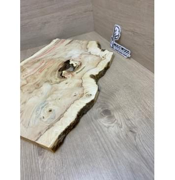 Клён Американский Каповый заготовка на топ под заливку Смешанный АА Кап АА 18х360-330х495-410 мм (цельный) Уценка-трещины-5