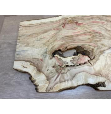 Клён Американский Каповый заготовка на топ под заливку Смешанный АА Кап АА 18х360-330х495-410 мм (цельный) Уценка-трещины-9