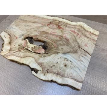 Клён Американский Каповый заготовка на топ под заливку Смешанный АА Кап АА 18х360-330х495-410 мм (цельный) Уценка-трещины-10