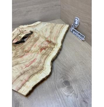 Клён Американский Каповый заготовка на топ под заливку Смешанный АА Кап АА 18х360-330х495-410 мм (цельный) Уценка-трещины-8