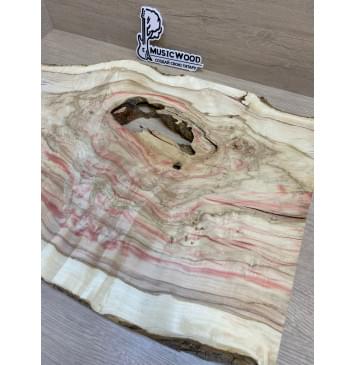 Клён Американский Каповый заготовка на топ под заливку Смешанный АА Кап АА 19х390-265х520 мм (цельный) Уценка-трещины-3