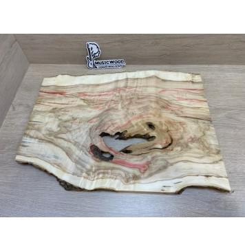 Клён Американский Каповый заготовка на топ под заливку Смешанный АА Кап АА 19х390-265х520 мм (цельный) Уценка-трещины-9