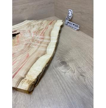 Клён Американский Каповый заготовка на топ под заливку Смешанный АА Кап АА 19х390-265х520 мм (цельный) Уценка-трещины-7