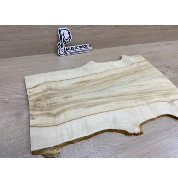 Клён Американский заготовка на топ под заливку для Тревел гитары Смешанный АА 8х130-105х430 мм - 2шт.(книжкой)-2