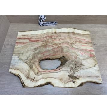 Клён Американский Каповый заготовка на топ под заливку Смешанный АА Кап АА 20х370-260х490 мм (цельный) Уценка-трещины-9