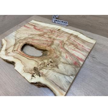 Клён Американский Каповый заготовка на топ под заливку Смешанный АА Кап АА 20х370-260х490 мм (цельный) Уценка-трещины-0