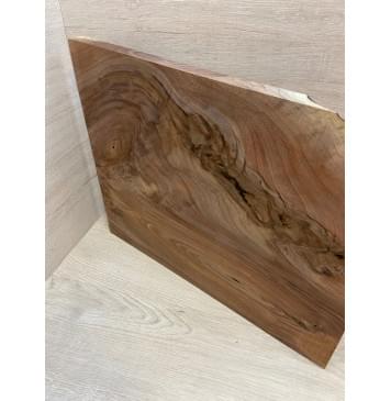 Орех Американский Волнистый заготовка на топ Смешанный А Волна А 25.5х370-300х455 мм - (цельный) Уценка-сучки-6