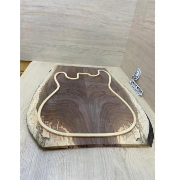 Орех Американский заготовка на топ Смешанный АА 13х200-155х535 мм - 2шт. (книжкой)-2