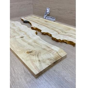 Клён Американский Каповый заготовка на топ под заливку Смешанный А 18х180-130х520-500 мм- 2шт АКЦИЯ -4