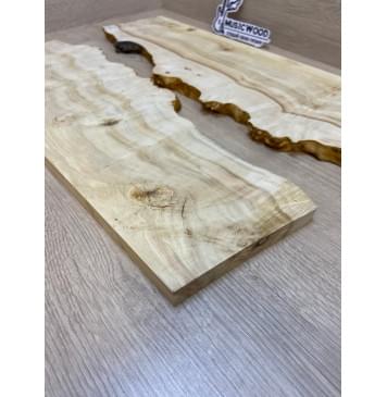 Клён Американский Каповый заготовка на топ под заливку Смешанный А 18х180-130х520-500 мм- 2шт АКЦИЯ -7