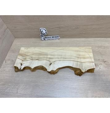 Клён Американский Каповый заготовка на топ под заливку для Тревел гитары Смешанный АА Кап АА 25.5х140-120х440 мм- 1шт (под распил)-0