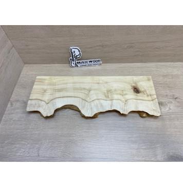 Клён Американский Каповый заготовка на топ под заливку для Тревел гитары Смешанный АА Кап АА 25.5х140-120х440 мм- 1шт (под распил)-6