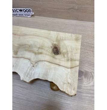 Клён Американский Каповый заготовка на топ под заливку для Тревел гитары Смешанный АА Кап АА 25.5х140-120х440 мм- 1шт (под распил)-5