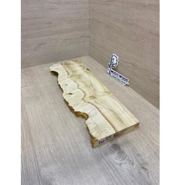 Клён Американский Каповый заготовка на топ под заливку для Тревел гитары Смешанный АА Кап АА 25.5х140-110х440 мм- 1шт (под распил) АКЦИЯ-4