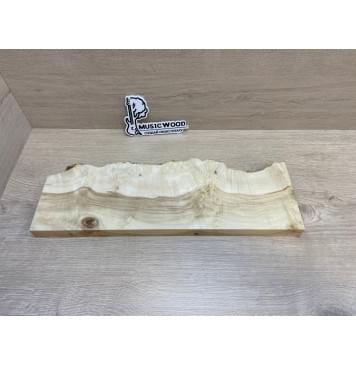 Клён Американский Каповый заготовка на топ под заливку для Тревел гитары Смешанный АА Кап АА 25.5х140-110х440 мм- 1шт (под распил) АКЦИЯ-6