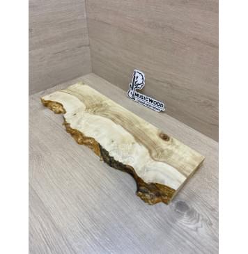 Клён Американский Каповый заготовка на топ под заливку для Тревел гитары Смешанный АА Кап АА 25.5х140-110х440 мм- 1шт (под распил) АКЦИЯ-0