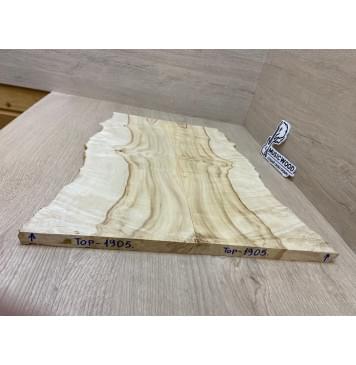 Клён Американский Каповый заготовка на топ под заливку Смешанный АА Кап АА 17х170-130х435 мм - 2шт.(книжкой) АКЦИЯ-3